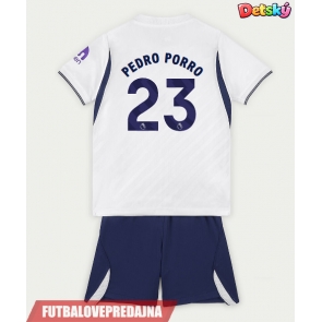 Lacne Dětský Futbalové dres Tottenham Hotspur Pedro Porro #23 2026-27 Krátky Rukáv - Domáci (+ trenírky)